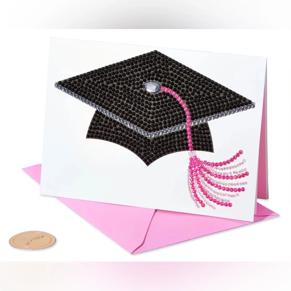 🆕Papyrus Bejeweled Graduation Cap Greeting Card